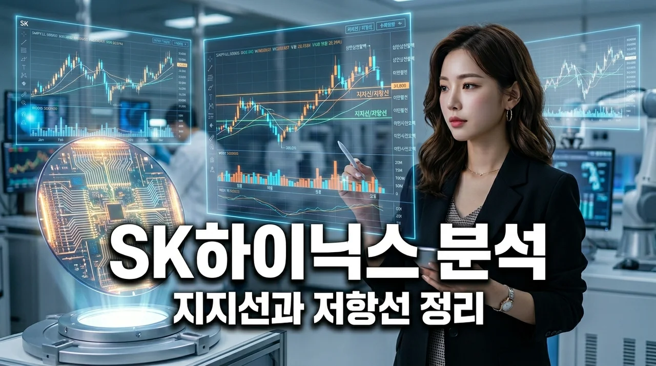 SK하이닉스 주가 전망과 핵심 지지선 저항선 분석 정리