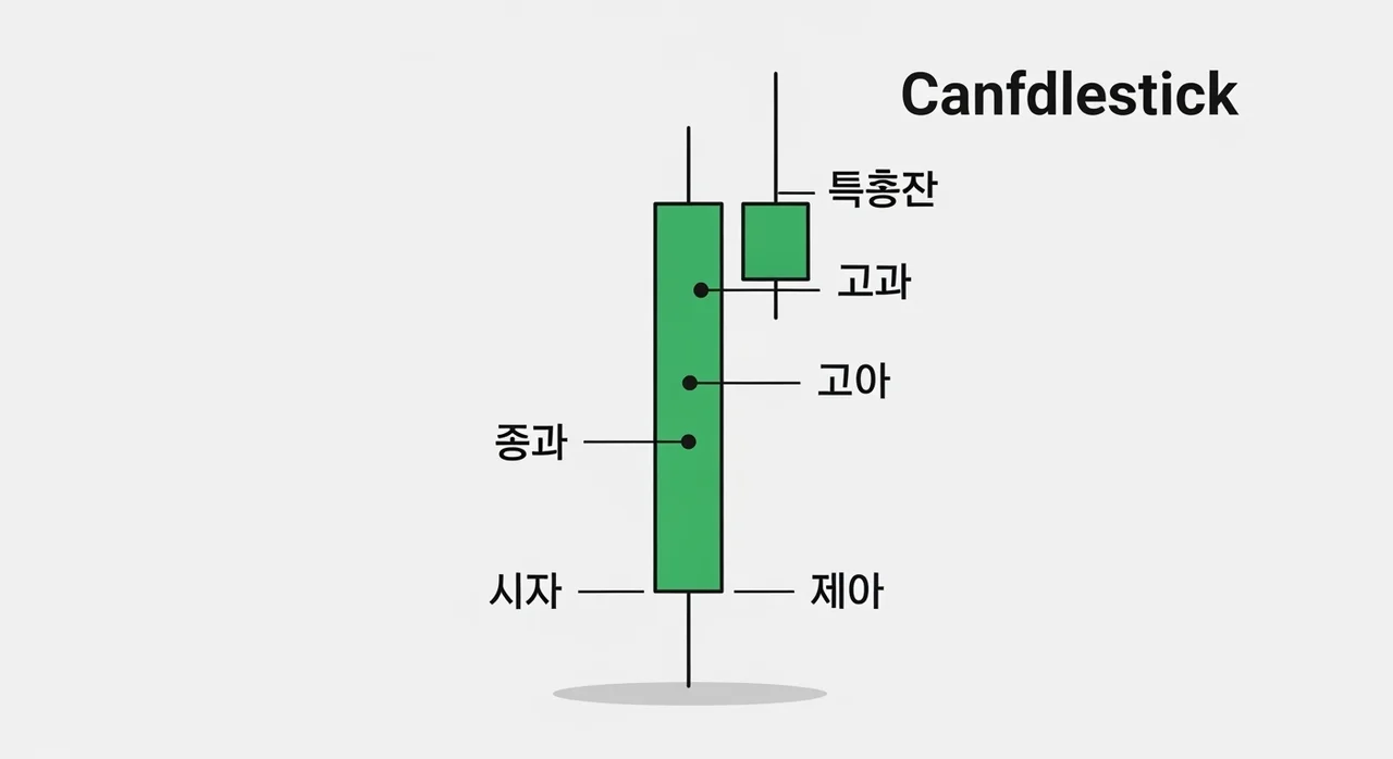캔들의 구조와 명칭 한눈에 파악하기