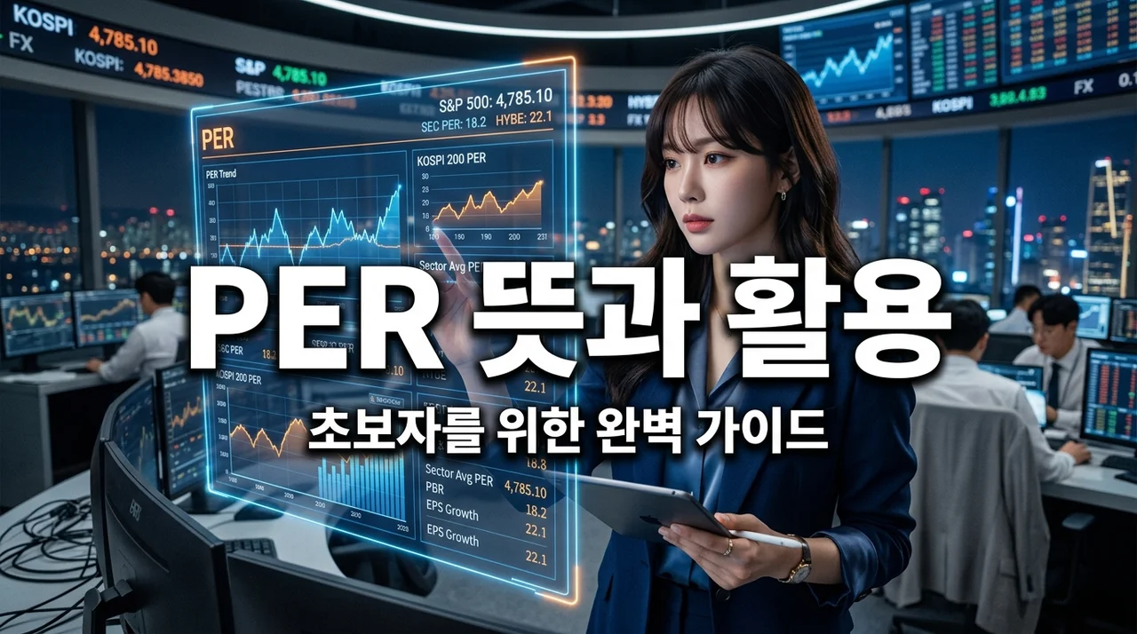 초급 14강 PER 뜻과 활용법 쉽게 배우기: 저평가 종목 찾는 법